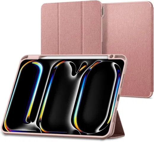 Spigen Urban Fit iPad Pro 11 (2024/2025) Hoes Book Case Roze afbeelding 1
