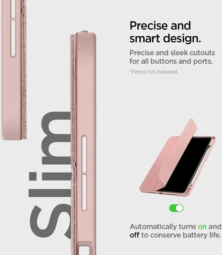 Spigen Urban Fit iPad Pro 11 (2024/2025) Hoes Book Case Roze afbeelding 7