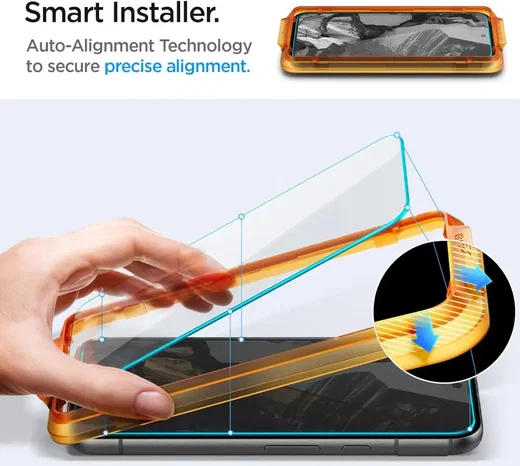 Spigen AlignMaster Google Pixel 8a Screen Protector Tempered Glass (2-Pack) afbeelding 2