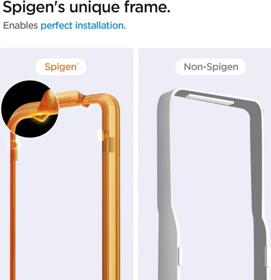 Spigen AlignMaster Google Pixel 8a Screen Protector Tempered Glass (2-Pack) afbeelding 4