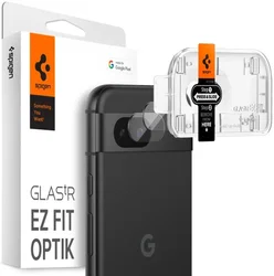Spigen EZ Fit Optik Pro Google Pixel 8a Camera Lens Protector Zwart (2-Pack) afbeelding