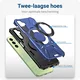 Samsung Galaxy A35 Hoesje MagSafe Magnetische Ring Stand Blauw afbeelding 4