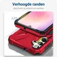 Samsung Galaxy A55 Hoesje MagSafe Magnetische Ring Stand Rood afbeelding 5