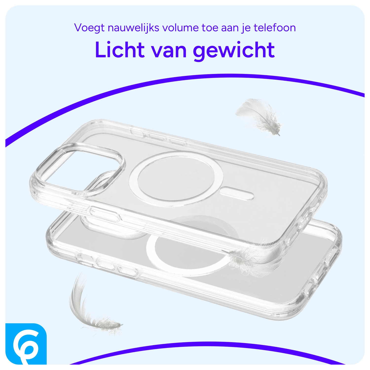 Samsung Galaxy A55 Hoesje met MagSafe Dun TPU Back Cover Transparant afbeelding 5