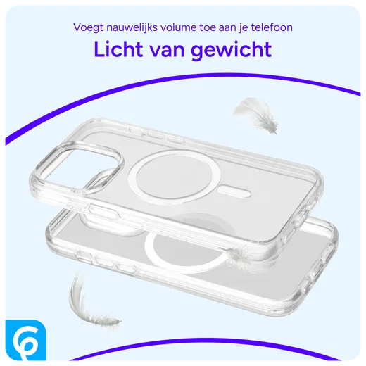Samsung Galaxy A55 Hoesje met MagSafe Dun TPU Back Cover Transparant afbeelding 5