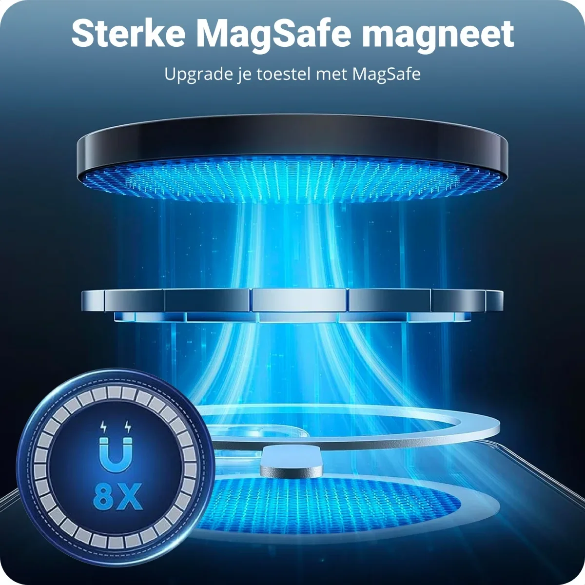 Samsung Galaxy A55 Hoesje met MagSafe Dun TPU Back Cover Transparant afbeelding 8