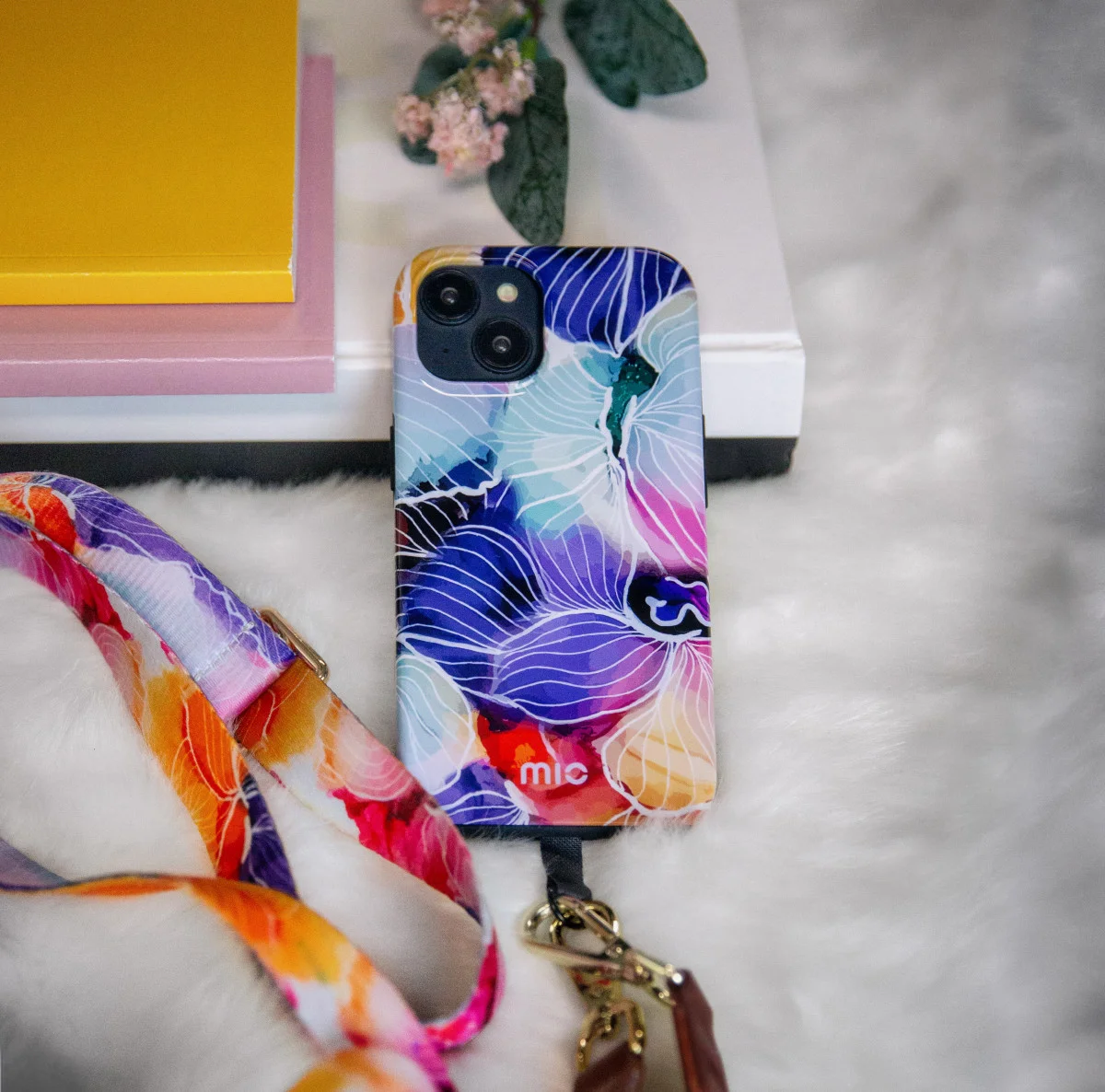 MIO MagSafe Apple iPhone 12 / 12 Pro Hoesje Hard Shell Flowers afbeelding 10