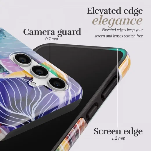 MIO MagSafe Samsung Galaxy A54 Hoesje Hard Shell Cover Flowers afbeelding 5