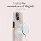 MIO MagSafe Apple iPhone 12 / 12 Pro Hoesje Back Cover Gold Marble afbeelding 6