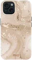 MIO MagSafe Apple iPhone 15 / 14 / 13 Hoesje Back Cover Gold Marble afbeelding