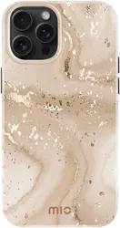 MIO MagSafe Apple iPhone 15 Pro Max Hoesje Hard Shell Gold Marble afbeelding