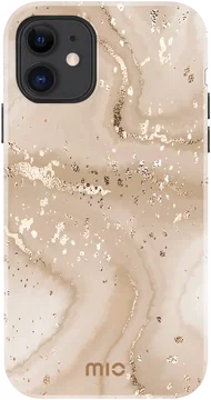 MIO MagSafe Apple iPhone 11 / XR Hoesje Hard Shell Cover Gold Marble