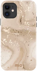MIO MagSafe Apple iPhone 11 / XR Hoesje Hard Shell Cover Gold Marble afbeelding