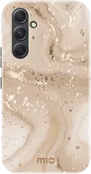 MIO MagSafe Samsung Galaxy A54 Hoesje Hard Shell Cover Gold Marble afbeelding
