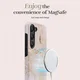 MIO MagSafe Samsung Galaxy S23 Hoesje Hard Shell Cover Gold Marble afbeelding 6