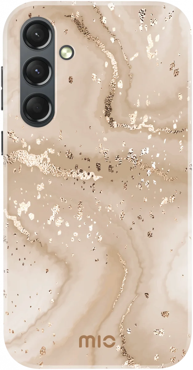 MIO MagSafe Samsung Galaxy S24 Plus Hoesje Hard Shell Gold Marble afbeelding 1