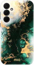 MIO MagSafe Samsung A35 Hoesje Hard Shell Back Cover Green Marble afbeelding