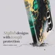 MIO MagSafe Samsung Galaxy A55 Hoesje Hard Shell Back Cover Green Marble afbeelding 6