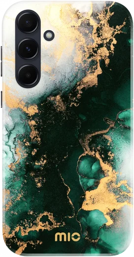 MIO MagSafe Samsung Galaxy A55 Hoesje Hard Shell Back Cover Green Marble afbeelding 1