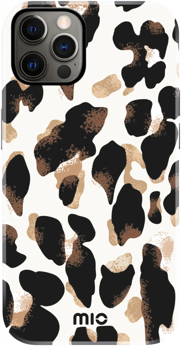 MIO MagSafe Apple iPhone 12 / 12 Pro Hoesje Back Cover Leopard afbeelding 1