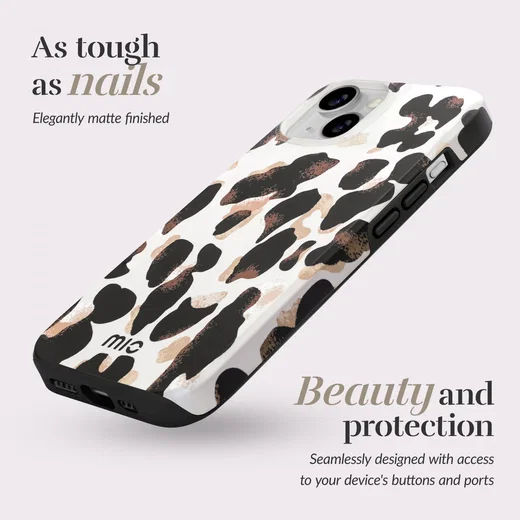 MIO MagSafe Apple iPhone 12 / 12 Pro Hoesje Back Cover Leopard afbeelding 3