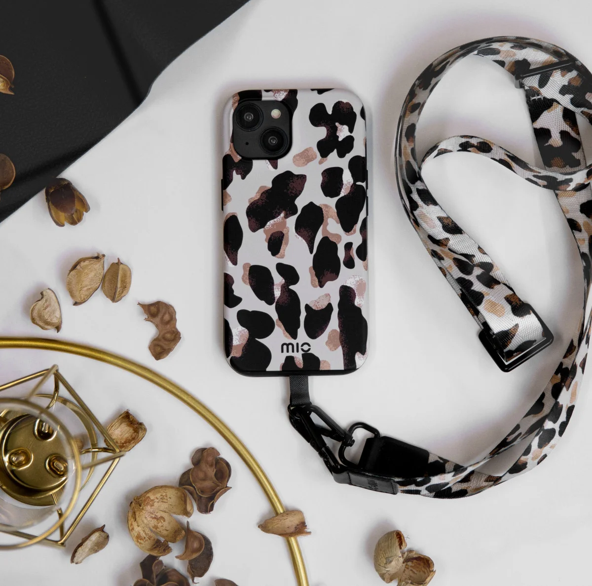 MIO MagSafe Apple iPhone 15 / 14 / 13 Hoesje Back Cover Leopard afbeelding 9