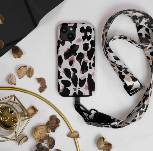 MIO MagSafe Apple iPhone 15 / 14 / 13 Hoesje Back Cover Leopard afbeelding 9