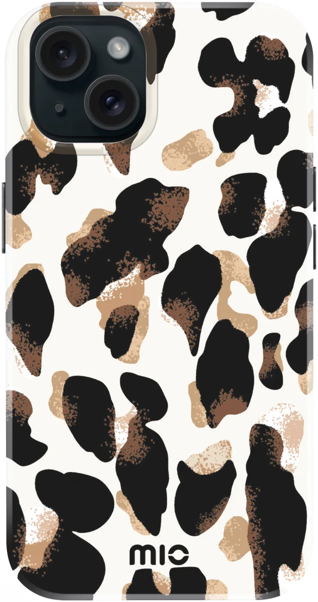 MIO MagSafe Apple iPhone 15 / 14 / 13 Hoesje Back Cover Leopard afbeelding 1