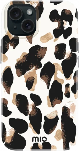 MIO MagSafe Apple iPhone 15 / 14 / 13 Hoesje Back Cover Leopard afbeelding 1