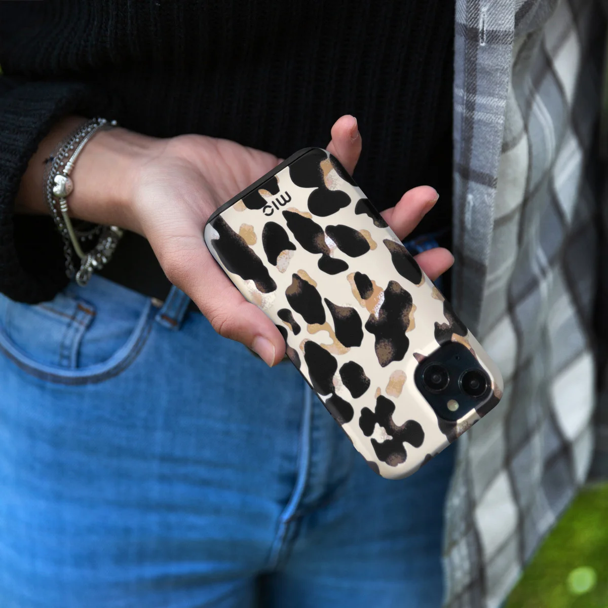 MIO MagSafe Apple iPhone 15 Pro Hoesje Hard Shell Back Cover Leopard afbeelding 8