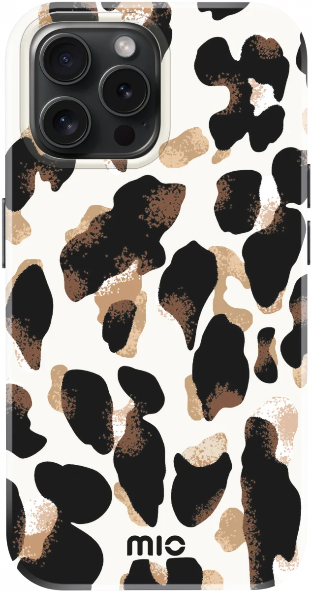 MIO MagSafe Apple iPhone 15 Pro Hoesje Hard Shell Back Cover Leopard afbeelding 1