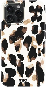 MIO MagSafe Apple iPhone 15 Pro Hoesje Hard Shell Back Cover Leopard