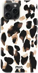 MIO MagSafe Apple iPhone 15 Pro Hoesje Hard Shell Back Cover Leopard afbeelding
