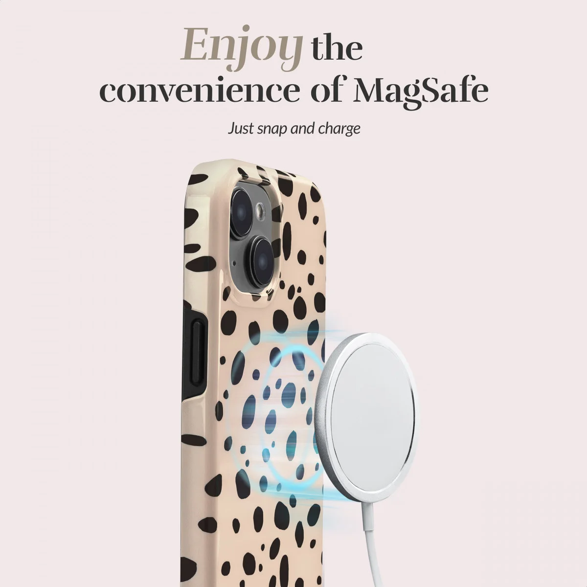 MIO MagSafe Apple iPhone 15 / 14 / 13 Hoesje Back Cover Spots afbeelding 6
