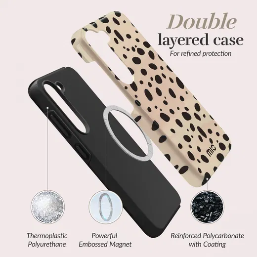 MIO MagSafe Samsung Galaxy S23 FE Hoesje Hard Shell Cover Spots afbeelding 4