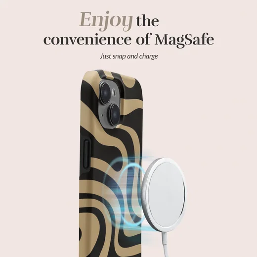 MIO MagSafe Apple iPhone 15 / 14 / 13 Hoesje Back Cover Swirl afbeelding 5