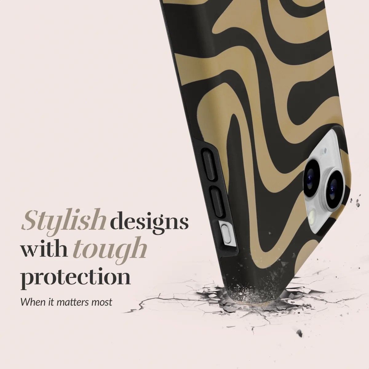 MIO MagSafe Apple iPhone 15 / 14 / 13 Hoesje Back Cover Swirl afbeelding 6