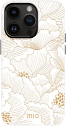 MIO MagSafe Apple iPhone 14 Pro Hoesje Hard Shell Cover White Roses afbeelding