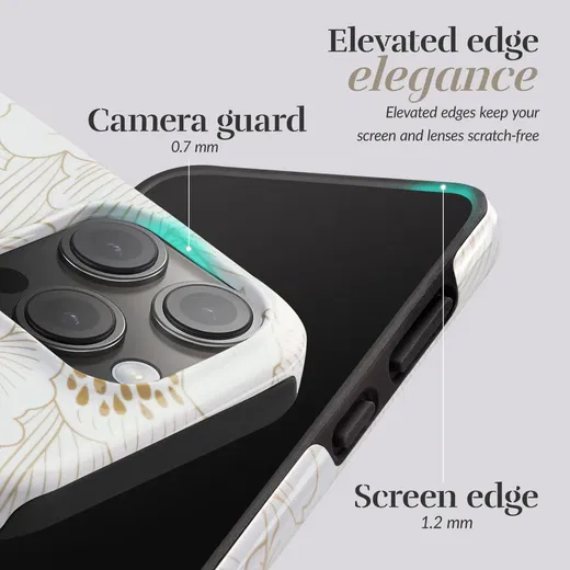 MIO MagSafe Apple iPhone 14 Pro Hoesje Hard Shell Cover White Roses afbeelding 5