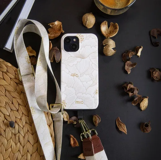 MIO MagSafe Apple iPhone 14 Pro Hoesje Hard Shell Cover White Roses afbeelding 9