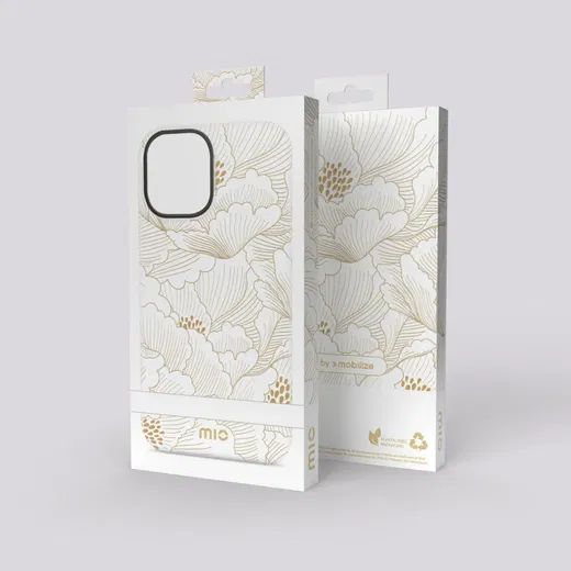 MIO MagSafe Apple iPhone 14 Pro Hoesje Hard Shell Cover White Roses afbeelding 10