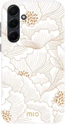MIO MagSafe Samsung Galaxy A55 Hoesje Hard Shell Back Cover White Roses afbeelding