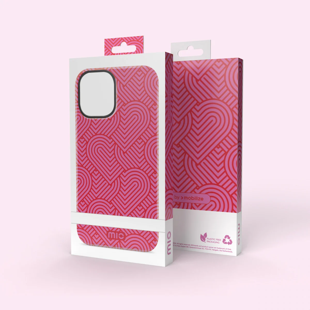MIO MagSafe Apple iPhone 15 / 14 / 13 Hoesje Back Cover Wild Hearts afbeelding 10