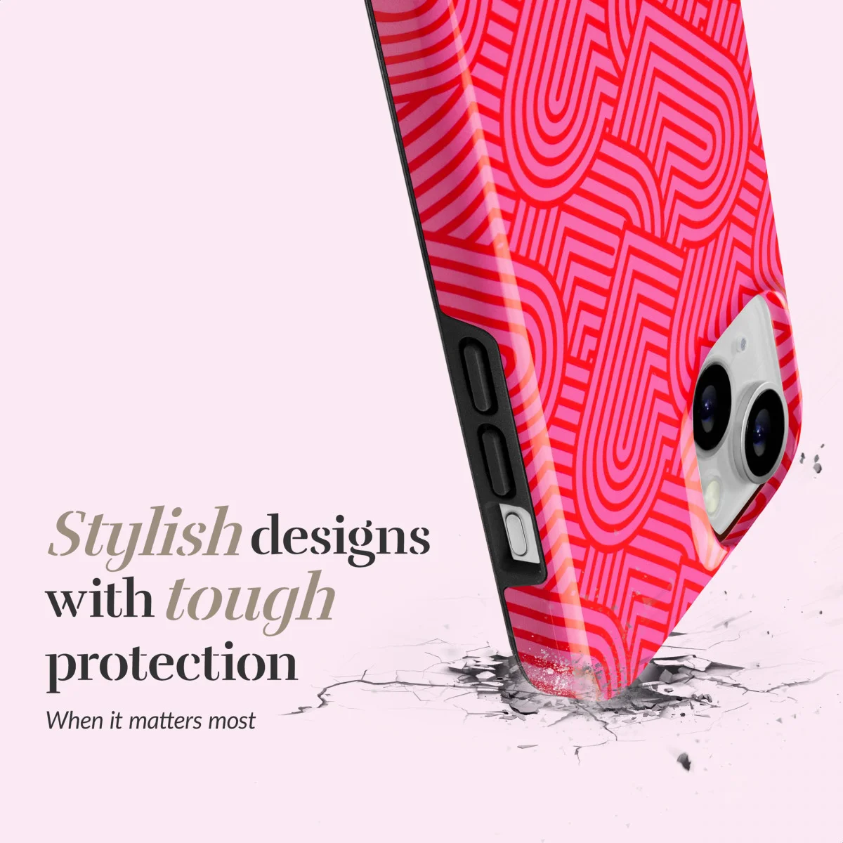 MIO MagSafe Apple iPhone 15 / 14 / 13 Hoesje Back Cover Wild Hearts afbeelding 7