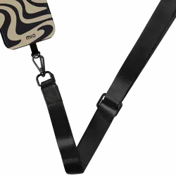 MIO Lanyard Universeel Nylon Telefoonkoord / Telefoonketting Zwart afbeelding