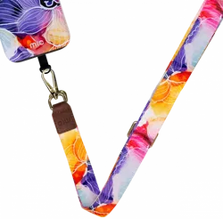 MIO Lanyard Universeel Nylon Telefoonkoord / Telefoonketting Flowers afbeelding