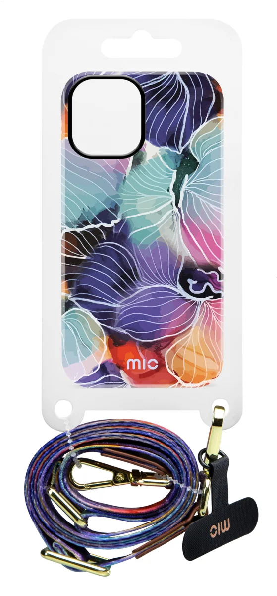 MIO Lanyard Universeel Nylon Telefoonkoord / Telefoonketting Flowers afbeelding 8