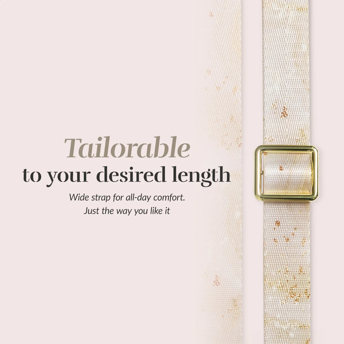 MIO Lanyard Universeel Nylon Telefoonkoord / Telefoonketting Gold Marble afbeelding 6