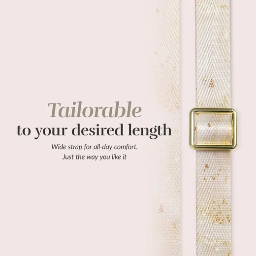 MIO Lanyard Universeel Nylon Telefoonkoord / Telefoonketting Gold Marble afbeelding 6