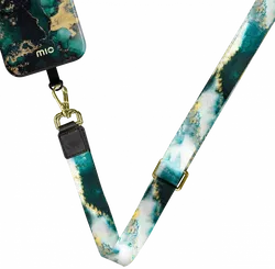 MIO Lanyard Universeel Nylon Telefoonkoord / Telefoonketting Green Marble afbeelding